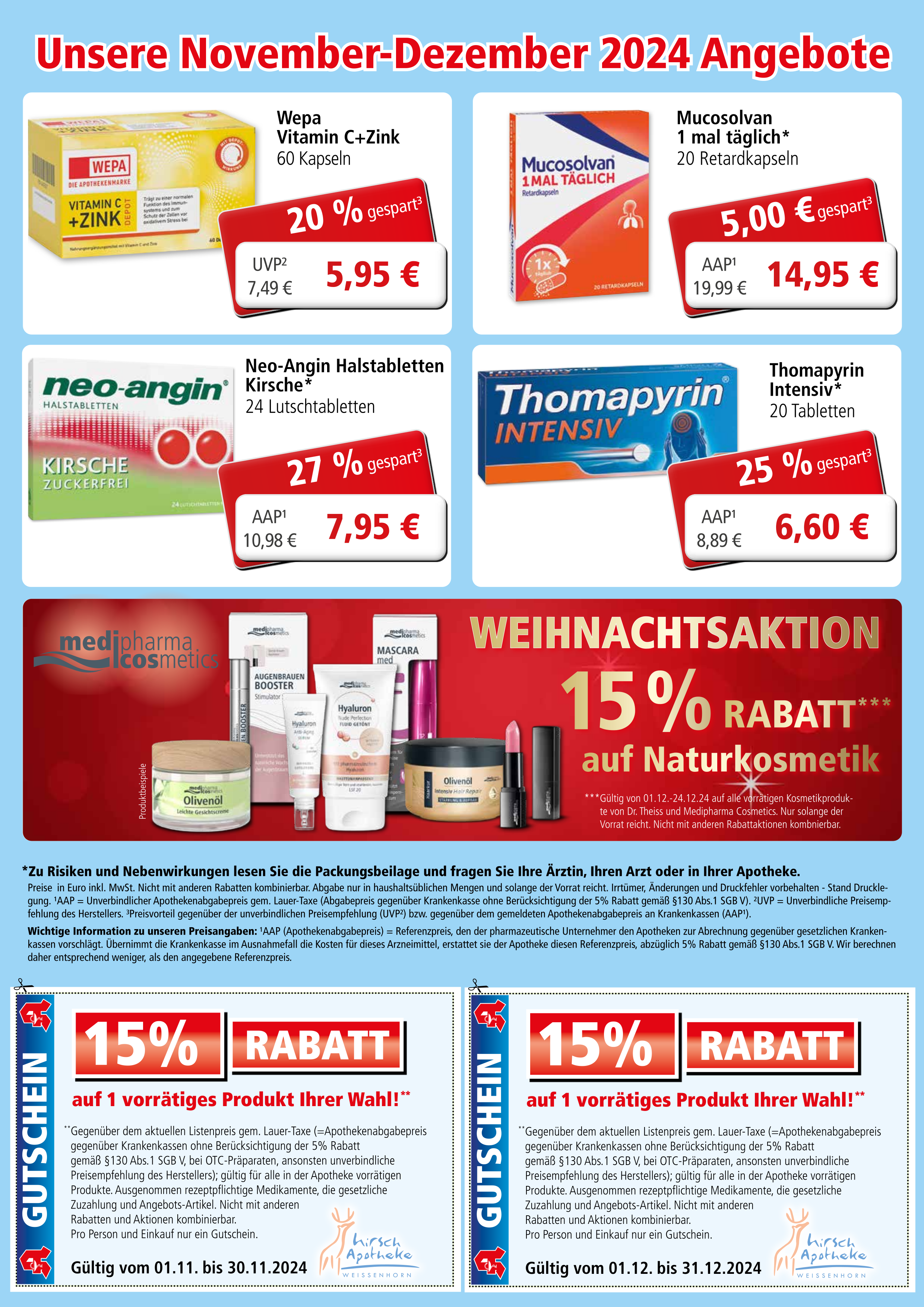 Hirsch-Apotheke-Weissenhorn-Flyer-November-Dezember-2024-Seite-2