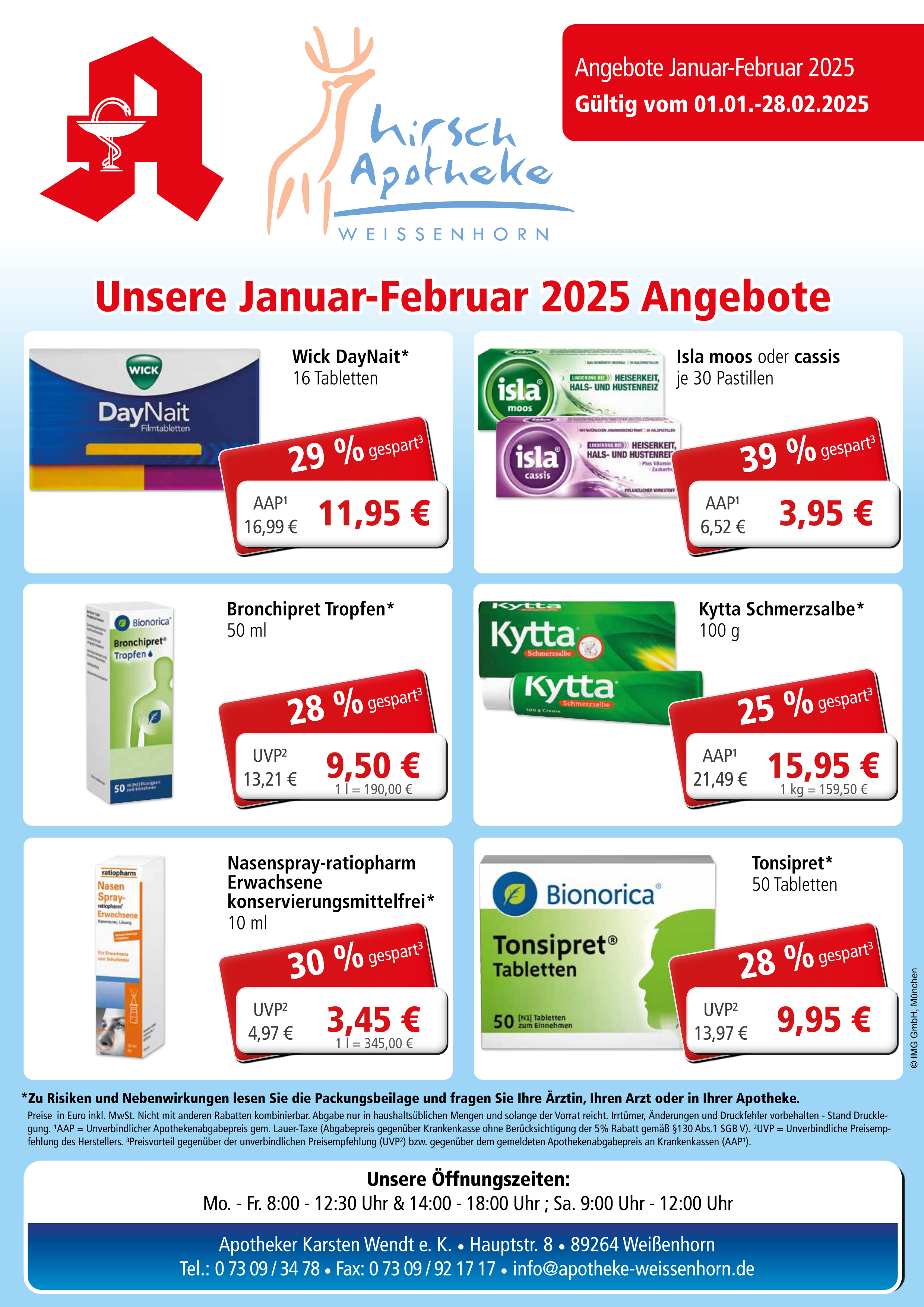 Hirsch-Apotheke-Weissenhorn-Flyer-Januar-Februar-2025-Seite-1