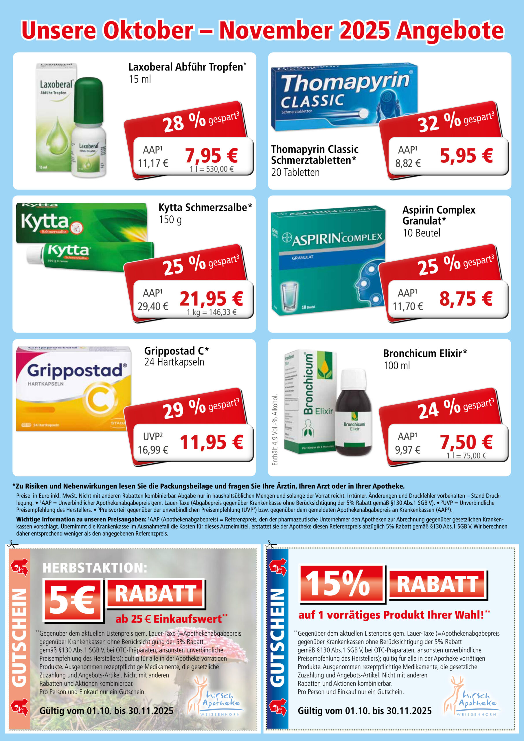 Hirsch-Apotheke-Weissenhorn-Flyer-Oktober-November-2025-Seite-2